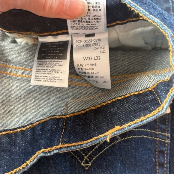 Men's Dark Indigo Straight Jeans Levi 559 - Picture 4 of 4